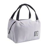 Portable Lunch Bag Thermal Insulated Lunch Box Tote Cooler Bag Bento Pouch Lunch Container School Food Storage Bags, Black, Bento Storage Bags